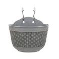 thumbnail image 1 of Wall Hanging Planters Railing Hanging Planters Plastic Plants Pot Wall Mounted Hanging Basket Fence Flower Pots Plants Container with Hooks 1pc, 1 of 9
