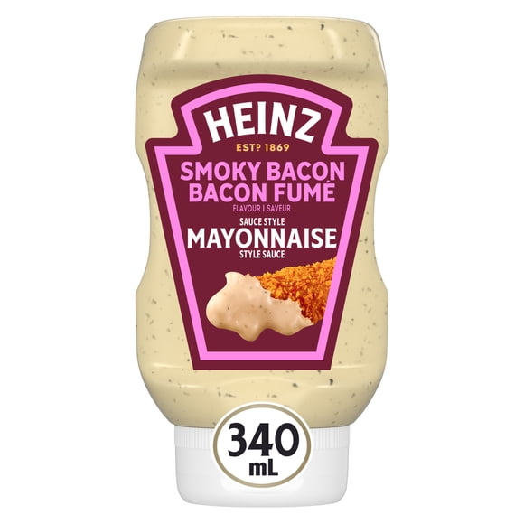 Sauce Style Mayonnaise À La Saveur De Bacon Fumé, Bouteille