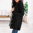 thumbnail image 3 of Pull Hiver Cardigan Manches Longues Boutonnage Ouvert sur le devant avec Poche, 3 of 7