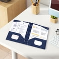 thumbnail image 3 of LSLJS Plastic Folders with Pockets Heavy Duty Pocket Folders Letter Size File Folders for Documents Office School Storage Clip, 3 of 5