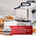 thumbnail image 3 of T-fal EZ Clean Stainless Steel Deep Fryer, Oil Filtration System, 5 Point Security System, XL Capacity, 3.5 L/ 3.6 Qt., 3 of 14