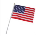 thumbnail image 3 of 50pcs USA Flag American Hand Waving Flags 14*21cm, 3 of 3