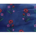 thumbnail image 4 of oneOone Georgette Viscose Fabric Leaves & Floral Block Decor Fabric Printed BTY 42 Inch Wide, 4 of 4