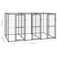 thumbnail image 4 of vidaXL Chenil Extérieur pour Chien en Acier 7,26 M2, 4 of 4