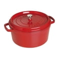 thumbnail image 1 of STAUB La Cocotte 6.75 L Cast Iron Round Cocotte, Cherry, 1 of 11