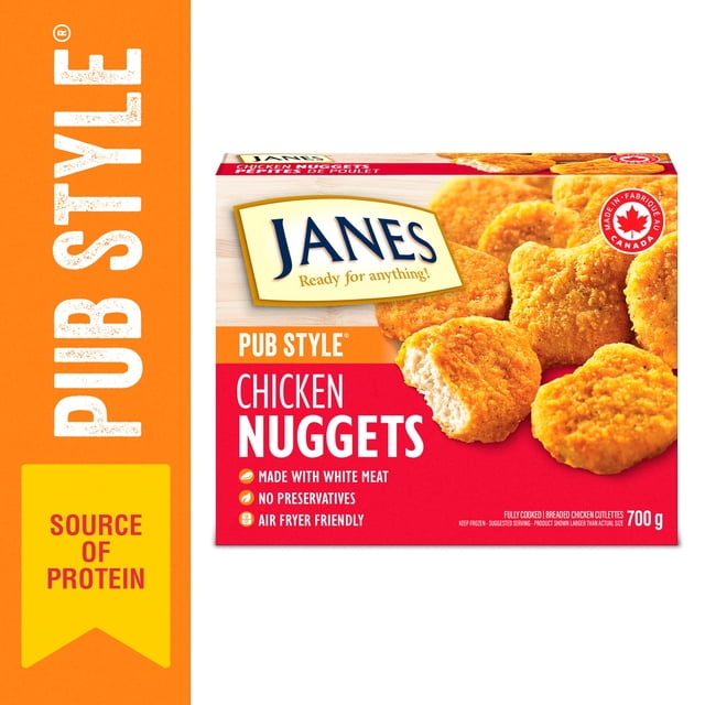 Janes® Pub Style Chicken Nuggets, 700g, Frozen Breaded Chicken Cutlet Nuggets, Contains White Meat