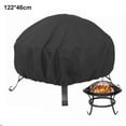 thumbnail image 1 of GLFILL All Weather Round FirePit Cover Heavy Duty Protection for Outdoor BBQ Grill 122*46CM, 1 of 9