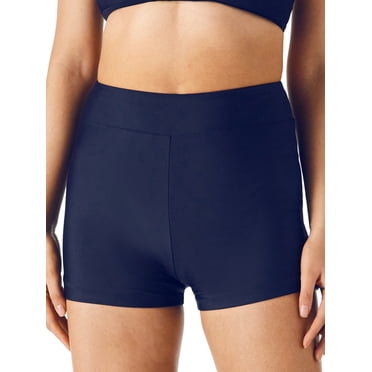 RELLECIGA Short de Planche Taille Haute pour Femmes Shorty Bas de Maillot de Bain Short de Maillot de Bain