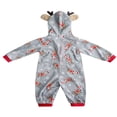 thumbnail image 2 of Christmas Matching Family Loungewear Hoodie Pattern Zipper Romper, 2 of 7