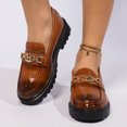thumbnail image 2 of Womens Summer Shoes Thick Cushioned Solid Loafers with Elevated Sole, 2 of 8