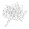 thumbnail image 3 of veasfak 200 Pieces Shirt Clip Transparent Alligator Clips, Reusable Clothes Pegs Garment Nine Word Clip 38mm, 3 of 9