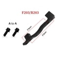 thumbnail image 4 of LEFU for Bike Disc Brake Rotor Adapter Set 180/203mm Front Rear IS Post Mount Caliper Converter Aviation Aluminum Alloy for Black Green, 4 of 5