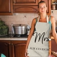 thumbnail image 1 of TIMIFIS Pockets Holds 1Pc Parent Adult The Family Kitchen Lovely Print Linen Family Aprons Kitchen Gadgets, 1 of 2