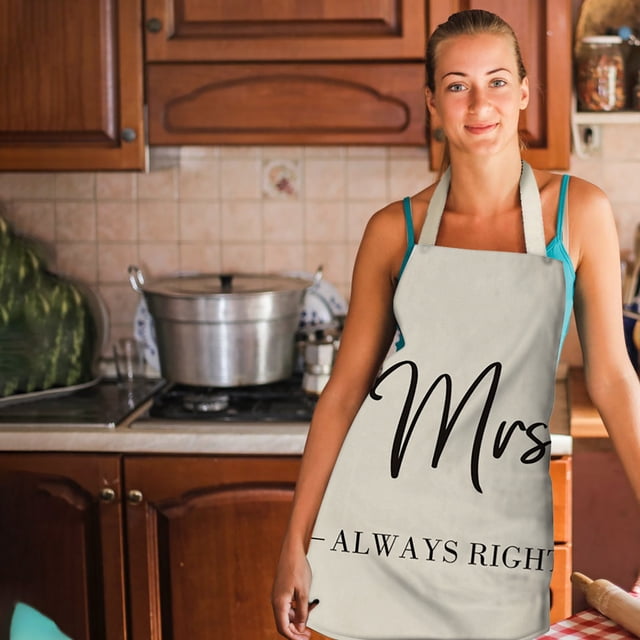 TIMIFIS Pockets Holds 1Pc Parent Adult The Family Kitchen Lovely Print Linen Family Aprons Kitchen Gadgets