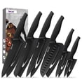 thumbnail image 2 of Hecef 6 Piece Knife Set, Black Oxide Razor Sharp Chef Santoku Cooking Knife, 2 of 12