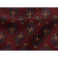 thumbnail image 4 of oneOone Viscose Jersey Fabric Leaves Block Print Fabric By Yard 60 Inch Wide, 4 of 5