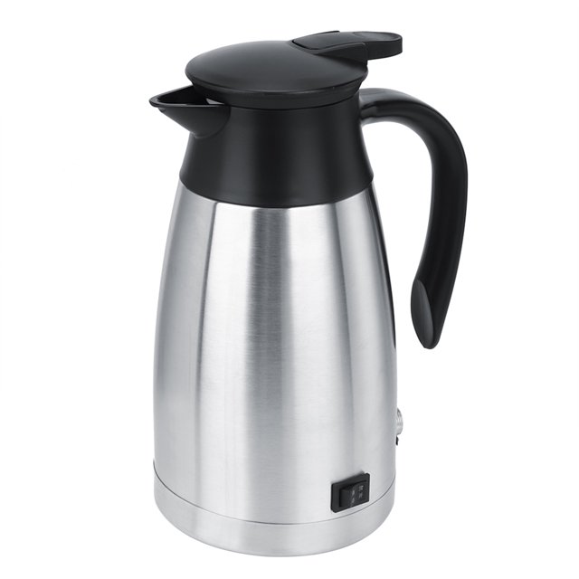 Amonsee Car Electric Kettle, 1000ML, Stainless Steel, Temperature Control, Ergonomic Design
