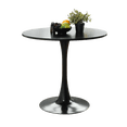 thumbnail image 1 of Maison Classique Modern Round Dining Table - Black, 1 of 6