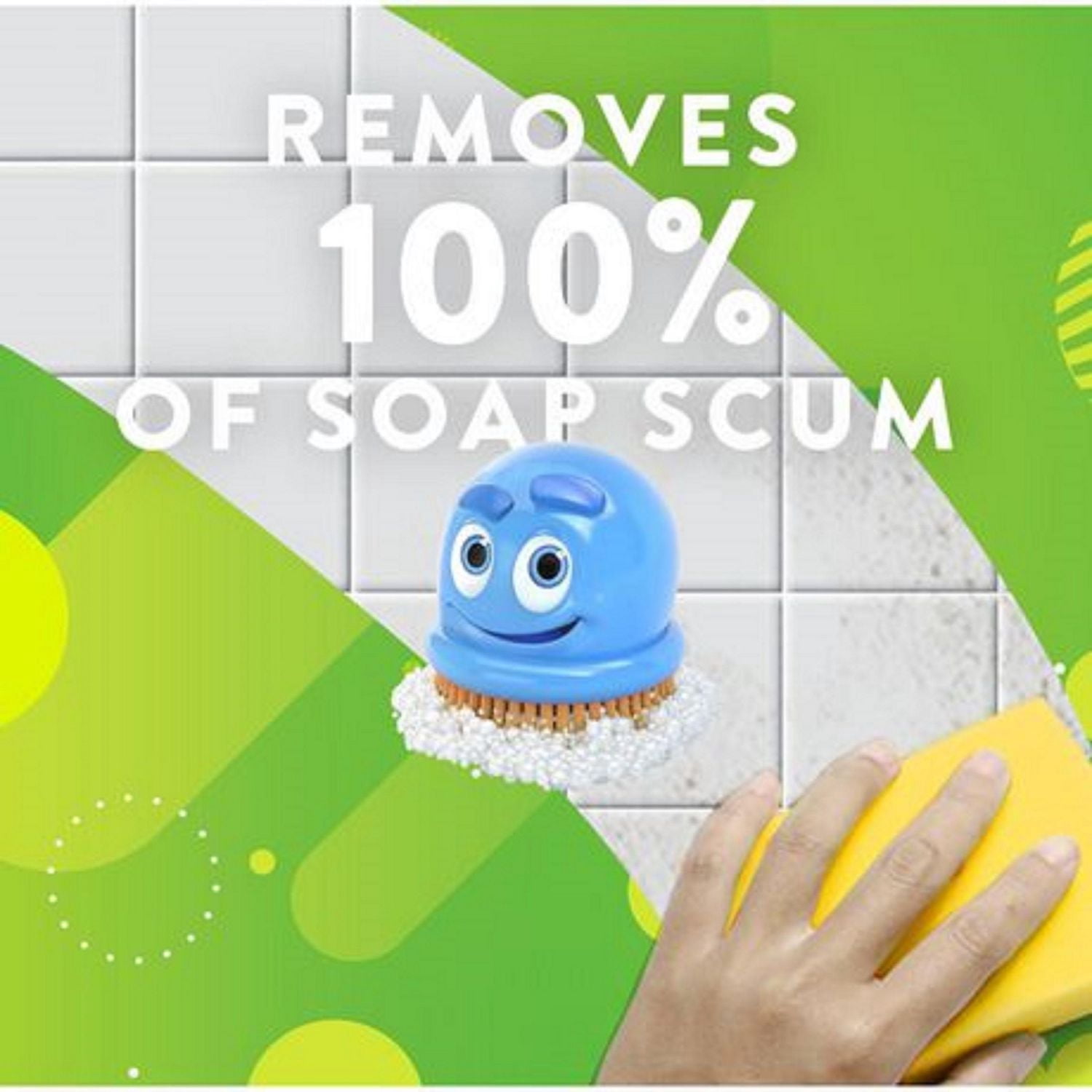 Scrubbing Bubbles Désinfectant Chasseur de saleté de salle de bain, Détruit les germes dans les baignoires, sur les murs de douche et bien plus, parfum Agrumes, 946 mL