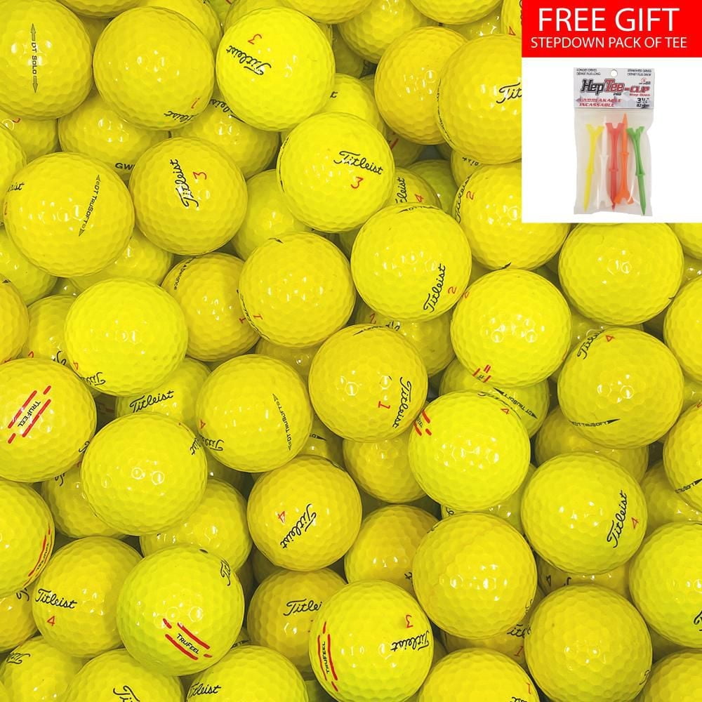 Mulligan - 88 Titleist Mix AAA Recycled Used Golf Balls, Yellow