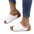 thumbnail image 1 of Oyedens Sandales à Plateforme pour Femmes Mode Décontractée Été Robe Compensées Pantoufles Confort à Enfiler Chaussures Habillées, 1 of 6