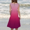 thumbnail image 4 of Yuyuzo Robes d'Été pour Femmes Robe Décontractée d'Été pour Femmes Sans Manches à Col Rond Tunique Ample Robe Débardeur Robe Bohème de Plage pour les Vacances, 4 of 7