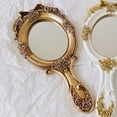 thumbnail image 3 of Shisuyan Vintage Hand Mirror with Embossed Pattern Handheld Makeup Mirror Portable Mirror, 3 of 9