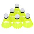 thumbnail image 3 of Yosoo Équipement de Santé Nylon Badminton Volants, Vol Stable et Bonne Résistance / Jaune, Lot de 6, 3 of 3