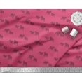 thumbnail image 2 of Soimoi Silk Fabric Bull Dog Print Fabric by The Yard 42 Inch Wide, 2 of 3