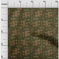 thumbnail image 1 of oneOone Silk Tabby Fabric Geometric Kasuri Print Sewing Fabric BTY 42 Inch Wide, 1 of 4