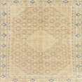 thumbnail image 1 of Ahgly Company Indoor Square Abstract Brown Gold Abstract Area Rugs, 3' Square, 1 of 6