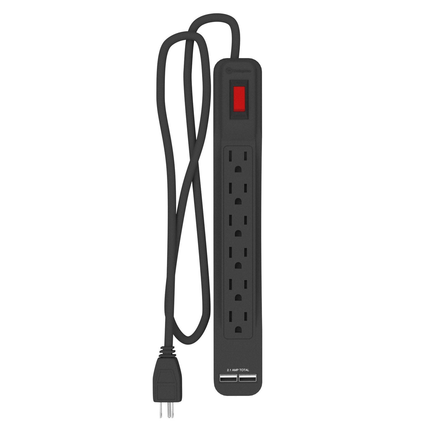 Westinghouse 6-Outlet Power Strip With 2 USB Rapid Charging Ports
