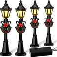 thumbnail image 3 of Dollhouse Streetlight 4 Pcs Christmas Mini Street Light Models Dollhouse Streetlight Miniature Village Pathway Lantern Post For DIY Micro Landscape Fairy Garden Accessories, 3 of 8