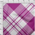 thumbnail image 3 of oneOone Rayon Purple Fabric Tartan Craft Projects Decor Fabric Printed By The Yard 56 Inch Wide, 3 of 4
