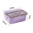thumbnail image 3 of Dvkptbk Bento Lunch Box for Kids - Large Bento-Style Leakproof Bento Boxes with 4 Compartments Lunchbox with Silverware for Kids Backs To School, Reusable Meal And Snack Containers, 3 of 8