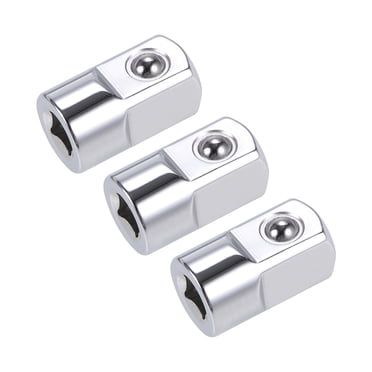 Unique Bargains 3 Pcs 1/4' Drive (F) x 1/2' (M) Impact Socket Adapter, Female to Male
