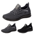 thumbnail image 4 of Kcodviy Spring and Summer Men Sneaker Shoes Men Casual Sports Shoes Flat Bottom Sneaker Shoes for Men Light Slip on Elastic Fly Woven Mesh Breathable Comfortable and Casual Style, 4 of 9