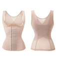 thumbnail image 4 of ZLight Femme sous-Poitrine Taille Gaine Corset Gilet Contrôle Couleur Peau TG Crochet Ajustable Couleur Peau m, 4 of 6