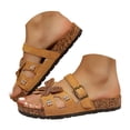 thumbnail image 1 of IUJSOY Slipper for Women Cork Footbed Slide Sandals Size 7, 1 of 9
