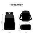 thumbnail image 2 of Numberblocks Backpack Numberblocks Student Schoolbag Cartoon Backpack Shoulder Bag Pencil Case Three-Piece Set, 2 of 2