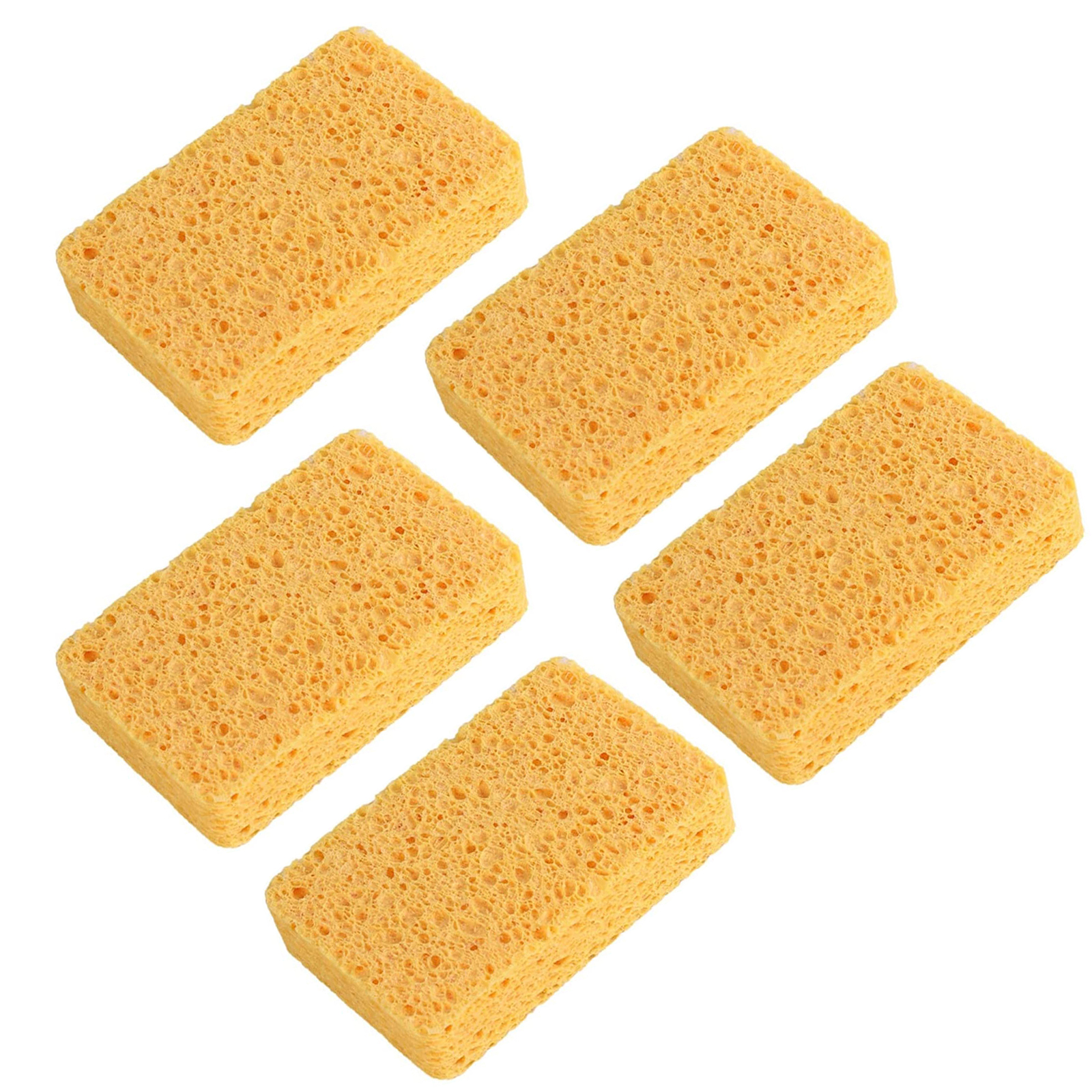 Zootealy 4.3 x 2.7 x 0.8 Inch Large Sponge, Kitchen Sponges, Handy Sponges, Cellulose Sponges, Dish Washing Sponge, Natural Sponge, Car Washing Sponge, Eco Friendly Sponge