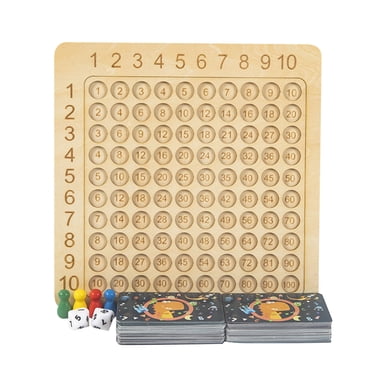 Pisexur Toddler Toys Wooden Montessori Multiplication And Addition Board Game For Parents And Children, Best Christmas Gift Dinosaur Toys Gifts for Baby Kids on Clearance