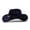Navy, variant on Aocisk Classic Western Denim Cowboy Hat with Curved Top Woolen Wide Brim British Jazz Style for Outdoor Wear White M