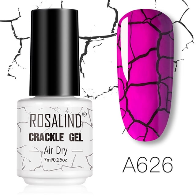 RKSTN Gel Vernis à Ongles Vernis à Ongles ROSALIND Colle Craquelée Colle Éclat Ensemble Vernis à Ongles Colle Craquelée 7 ml Vernis à Ongles Séchage Rapide