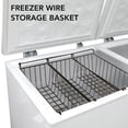 thumbnail image 4 of Universal Chest Freezer Baskets 2 Pcs, PE Coated Chest Freezer Organizer Bins Deep Freezer Basket Storage Rack Bins Metal Wire Baskets for Refrigerator Shelves, 4 of 7