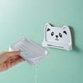 thumbnail image 3 of Lovely Small Bear Soap Box Wall Mounted Toilet Soap Rack No Water Accumulation and Drainage Soap Box Detachable Structure, 3 of 6
