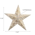 thumbnail image 3 of Étoile Décorative En Métal Doré Gaufré (11,8"), 3 of 3