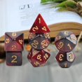thumbnail image 4 of 7 Pieces Acrylic Polyhedral Party Game Play Entertainment Toys for Role Playing Game , Star Red, 4 of 8