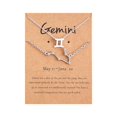 thumbnail image 3 of XZNGL Twelve Constellation Necklace Diamond Bracelet + Necklace Set Constellation Card Set, 3 of 9