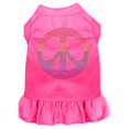 thumbnail image 1 of Rhinestone Rainbow Peace Dress Bright Pink Xs (8), 1 of 1